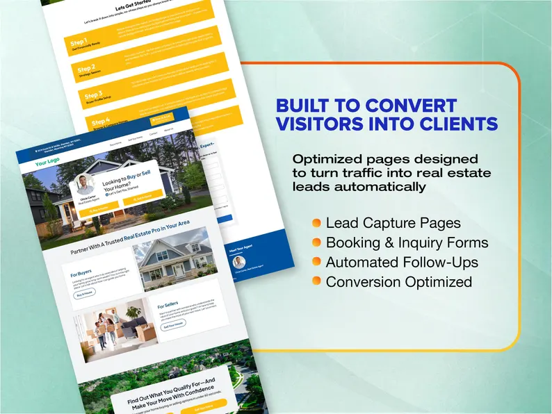 Real Estate GoHighLevel Snapshot, GHL Realtor CRM, Buyer Seller Funnels + Automations, Done For You