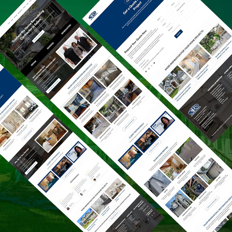 Home Remodeling GoHighLevel Template, GHL Contractor Website, Kitchen Bath Renovation, Repair Services