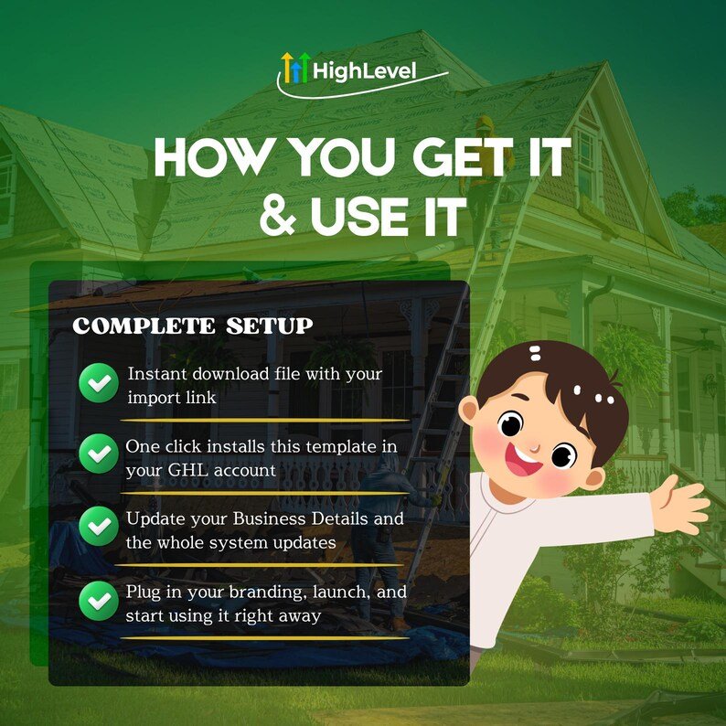 Home Remodeling GoHighLevel Template, GHL Contractor Website, Kitchen Bath Renovation, Repair Services