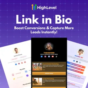 GHL Link in Bio Templates, Instagram, TikTok